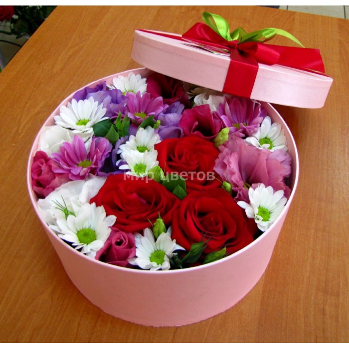 Шляпная Коробка с цветами